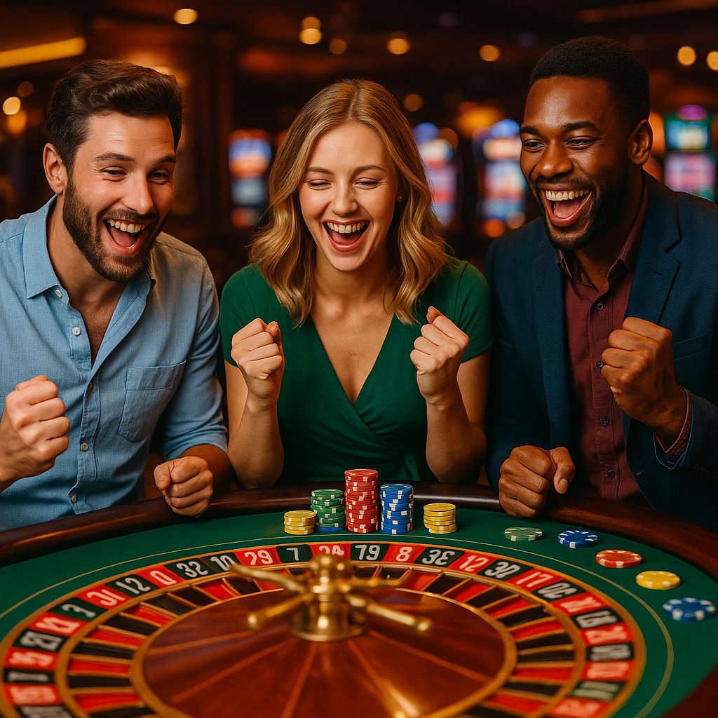 Berbagai permainan meja klasik kasino seperti blackjack dan roulette yang tersedia